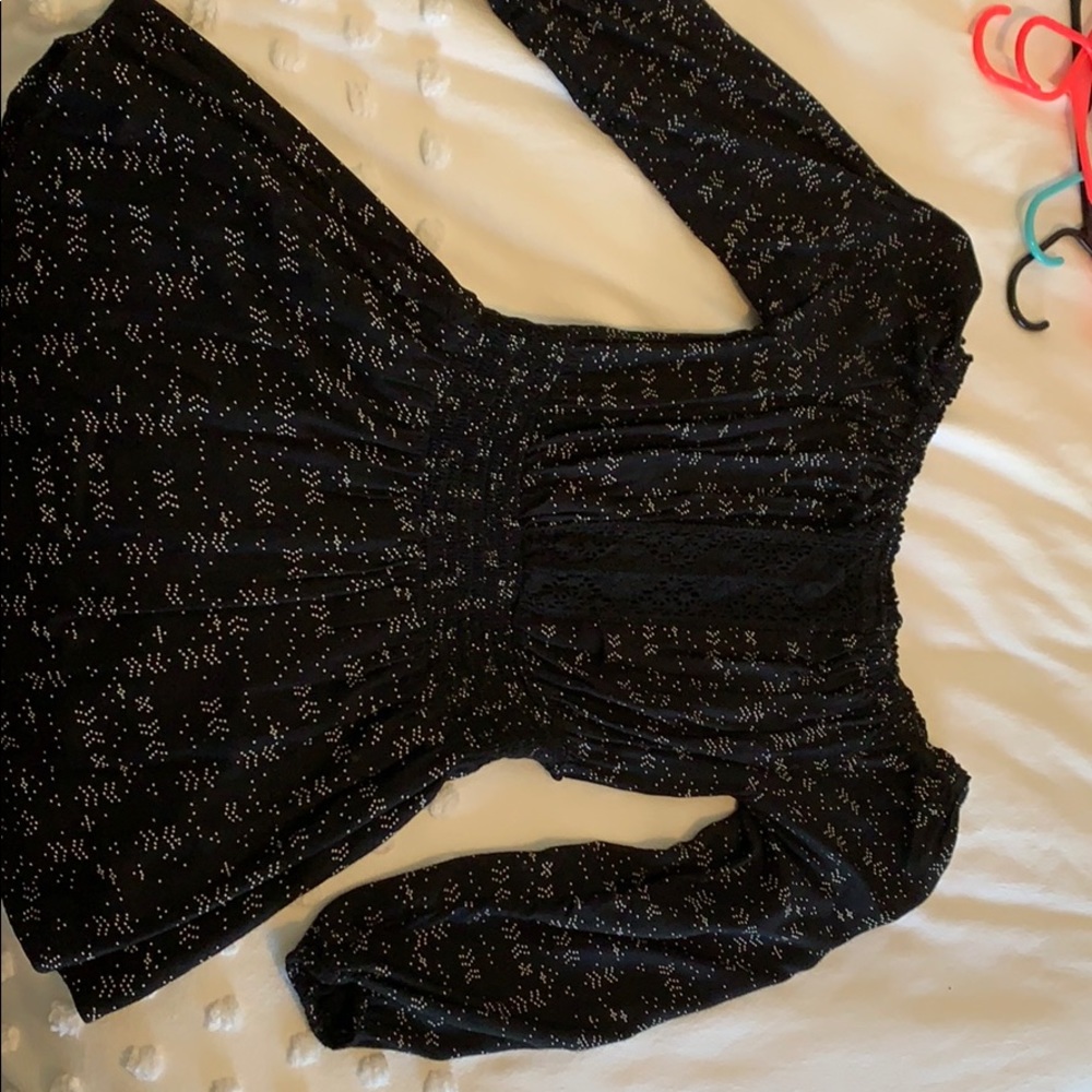 Black off the shoulder dress